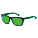 Arnette Slacker Progressive Prescription Sunglasses, Gloss Black/Green Frame, Citrus Chrome Lens-AN4196-02PR