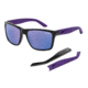 Arnette Witch Doctor Bifocal Prescription Sunglasses, Gloss Black/Purple Frame, Purple Mirror Lens-AN4177-08BI