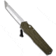 Ars A.R.S. Kato OTF Knife OD Green Single Action Automatic Tanto 3.5" Satin Plain, Green, Stainless Steel, adult, BHQ-9919