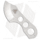 ARS Shanghai Shank Neck Fixed Blade Knife, 2.00in, 440 Stainless Steel, Clip Point Blade, Stainless Steel Gray Handle, Gray, 5.00in, BHQ-8279