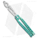 Artisan Cutlery Kinetic-Tool Automatic Butterfly Knife, 4.00in, Stainless Steel, Spear Point Blade, Titanium Blue Handle, Steel/Blue, 9.625in, BHQ-112060
