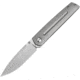 Artisan Cutlery Sirius Folding Knife by Ray Laconico, 4.5in Closed, 3.5in, S35VN, Satin Drop Point Blade, Gray Titanium Handle, Nylon Sheath, 1849G-GY