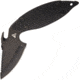 ASD Centurion Black Fixed Blade Knife, 4.25in, D2 Tool Steel, Standard Edge, Sawback, Black, G10 Handle ASD02B