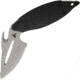 ASD Centurion Satin with Cutout Fixed Blade Knife, 4.25in, D2 Tool Steel, Standard Edge, Sawback, Black, G10 Handle ASD01