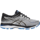 Asics GEL-Cumulus 19 Road Running Shoes - Men's, Grey/Black/Directoire Blue, Extra Wide, 10 US T7C0N.9690-10