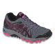 Asics Gel-FujiTrabuco 3 Trail Running Shoe - Womens-Titanium/Black/Magenta-Medium-6 US