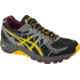 Asics Gel-FujiTrabuco 4 Trail Running Shoe - Mens-Black/Yellow/Burgundy-10 US-Medium