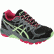 Asics Gel-FujiTrabuco 4 Trail Running Shoe - Womens-Black/Pistachio/Raspberry-Medium-10 US