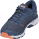 Asics GEL-Kayano 24 Road Running Shoes - Women's, Smoke Blue/Dark Blue/Canteloupe, Medium, 10 US T799N.5649-10