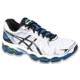 Asics Gel-Nimbus 16 Road Running Shoe - Men's-White/Black/Royal-Medium-10.5 US