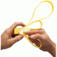 ASP 6 Pack Tri - Fold Plastic Colored Restraints In Yellow