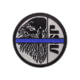 ASP Blue Line Patches, Black/Silver, 59138
