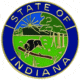 ASP State Seal Logo Cap, Brass - Indiana 54154