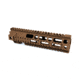AT3 Tactical AR-15 Pro Quad Rail Free Float Handguard, Burnt Bronze, 9in, AT3-QR-9-BB