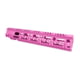 AT3 Tactical AR-15 Pro Quad Rail Free Float Handguard, Pink, 12.5in, AT3-QR-12-PNK