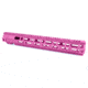 AT3 Tactical AR-15 Pro Quad Rail Free Float Handguard, Pink, 15in, AT3-QR-15-PNK