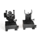AT3 Tactical AR-15 Pro Series Flip-Up Backup Mounted Iron Sights w/ Front/Rear Set, Same Plane, IS-09, IS-09
