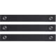 AT3 Tactical M-Lok Rail Cover, Polymer, Flag Design, Covers 3 Sections, Hardware, Black, 3-pack, 3-PK-AT3-MLC-FLAG-BLK