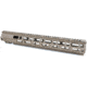 AT3 Tactical Pro Series Free Float Quad Rail AR15 Handguards, 14.5in Extended Rifle Length, FDE, AT3-QR-15-FDE