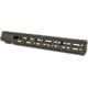AT3 Tactical Pro Series Free Float Quad Rail AR15 Handguards, 15in Extended Rifle Length, ODG, AT3-QR-15-ODG
