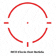 AT3 Tactical RCO Red Dot Sight, Circle Dot Reticle, Variable Riser Mounts, AT3-RCO