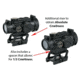 AT3 Tactical RCO Red Dot Sight, Circle Dot Reticle, Variable Riser Mounts, AT3-RCO