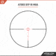 Athlon Optics Helos BTR Rifle Scope, 1-4.5x24mm, 30mm Tube, SFP, Illuminated ATSR3 MOA Reticle, Black, 214101