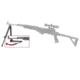 ATI Outdoor Featherlite Bipod, Extendable from 9-13in - BIP0700
