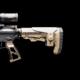 Atibal ATRS Mil Spec Rugged Rifle Stock w/Cheekrest-Blk, Tan/FDE, AT-ATRS-FDE-CR