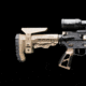 Atibal ATRS Mil Spec Rugged Rifle Stock w/Cheekrest-Blk, Tan/FDE, AT-ATRS-FDE-CR
