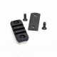 Atlas Bipods Tube Rail Kit-2.05in 1913 Rail, Nut plate and 2 screws for free float tubes, Black BT33