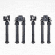 Atlas PSR Standard Bipod, 5-9.4in Height Range, Arisaka Picatinny Rail Slider, Black, BT46NCPLUSARSKPICSLDR