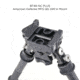 Atlas PSR Standard Bipod, 5-9.4in Height Range, Arisaka Picatinny Rail Slider, Black, BT46NCPLUSARSKPICSLDR