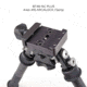 Atlas PSR Standard Bipod, 5-9.4in Height Range, Arisaka Picatinny Rail Slider, Black, BT46NCPLUSARSKPICSLDR