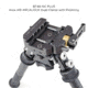 Atlas PSR Standard Bipod, 5-9.4in Height Range, Arisaka Picatinny Rail Slider, Black, BT46NCPLUSARSKPICSLDR