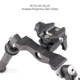 Atlas Super CAL Bipod, 5.6-10.8in Height Range, Arisaka Picatinny Rail Slider, Black, BT72NcPLUSARSKPICSLDR
