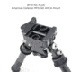 Atlas V8 Bipod, 5-9.4in Height Range, Arisaka Picatinny Rail Slider, Black, BT10NCPLUSA419ARSKPICSLDR