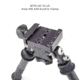 Atlas V8 Bipod, 5-9.4in Height Range, Arisaka Picatinny Rail Slider, Black, BT10NCPLUSA419ARSKPICSLDR