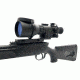 ATN Aries 410 Night Vision 5x Rifle Scope, Black w/ Red on Green Reticle NVWSM41010