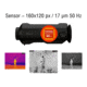 ATN OTS-XLT 2-8x Thermal Viewer, 19mm, 160x120, Black, TIMNOXL119X