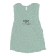 Atoll Board Co Ladies Muscle Tank with Black Atoll Mandala Graphic - Dusty Blue, L - Dusty Blue,L, 62C1E4ECEE156Dusty-Blue-L