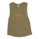 Atoll Board Co Ladies Muscle Tank with Vintage Atoll Bison Graphic - Heather Olive, M - Heather Olive,M, 62C1E8CBC9B80Heather-Olive-M