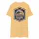 Atoll Board Co Mens Heavyweight tee with Blue Atoll Wave Graphic - Vintage Gold, 3XL - Vintage Gold,3XL, 6463948B38FC3Vintage-Gold-3XL