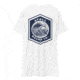 Atoll Board Co Mens Heavyweight tee with Blue Atoll Wave Graphic - White, M - White,M, 6463948B38FC3White-M