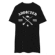 Atoll Board Co Mens premium heavyweight tee with Addicted to Paddle Boarding Graphic - Black, L - Black,L, 62E9572E9B859Black-L