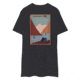 Atoll Board Co Mens premium heavyweight tee with Atoll Campsite Graphic - Charcoal Heather, L - Charcoal Heather,L, 62C604F24CC2FCharcoal-Heather-L