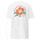 Atoll Board Co Mens Premium Heavyweight Tee with Atoll Island Flower Graphic - White, L - White,L, 6441768BAB340White-L