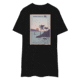 Atoll Board Co Mens premium heavyweight tee with Atoll Island Paddle Graphic - Black, L - Black,L, 62C6041422987Black-L