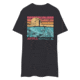 Atoll Board Co Mens premium heavyweight tee with Atoll SUP Rider and Reef - Charcoal Heather, 4XL - Charcoal Heather,4XL, 62C1EE137A6A7Charcoal-Heather-4XL