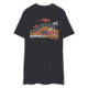 Atoll Board Co Mens premium heavyweight tee with Atoll Volcano Graphic - Charcoal Heather, XL - Charcoal Heather,XL, 62FBD261EF61DCharcoal-Heather-XL